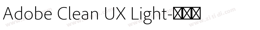 Adobe Clean UX Light字体转换